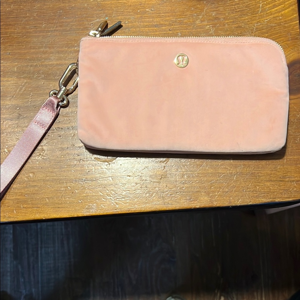 Lululemon Athletica Blush Wristlet Clutch